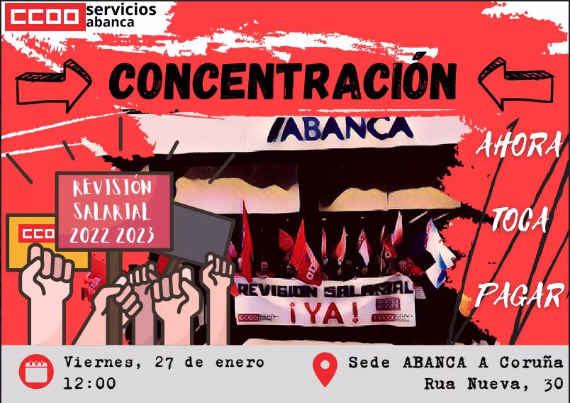 CONCENTRACION SEDE ABANCA A CORUÑA
