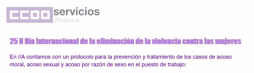 Día Internacional de la eliminación de la violencia contra las mujeres