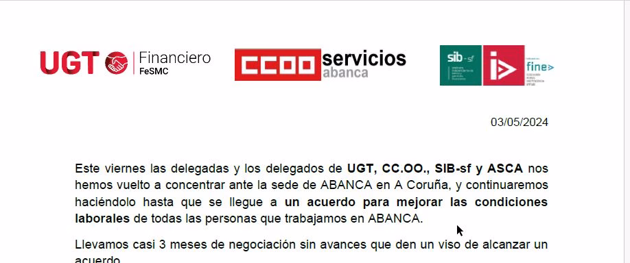 COMUNICADO CONJUNTO