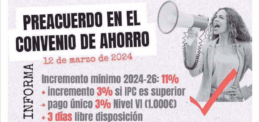 PREACUERDO CONVENIO COLECTIVO AHORRO