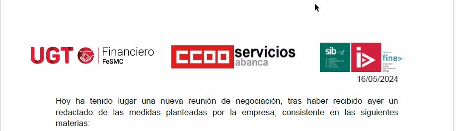COMUNICADO CONJUNTO: REUNIÓN 16.05.2024